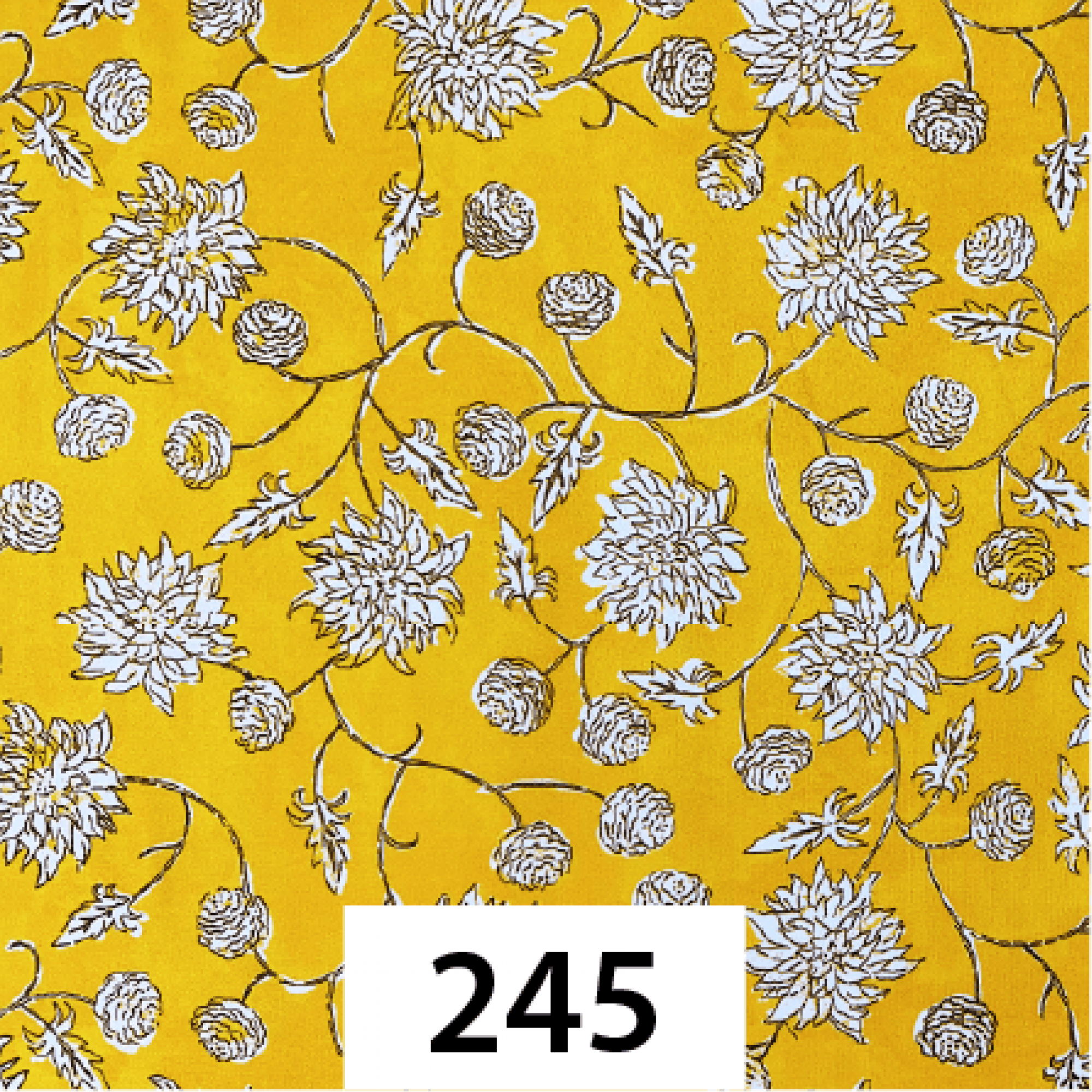 Döşemelik Kumaş - Sarı Desenli Döşemelik Kumaş - Sarı Desenli